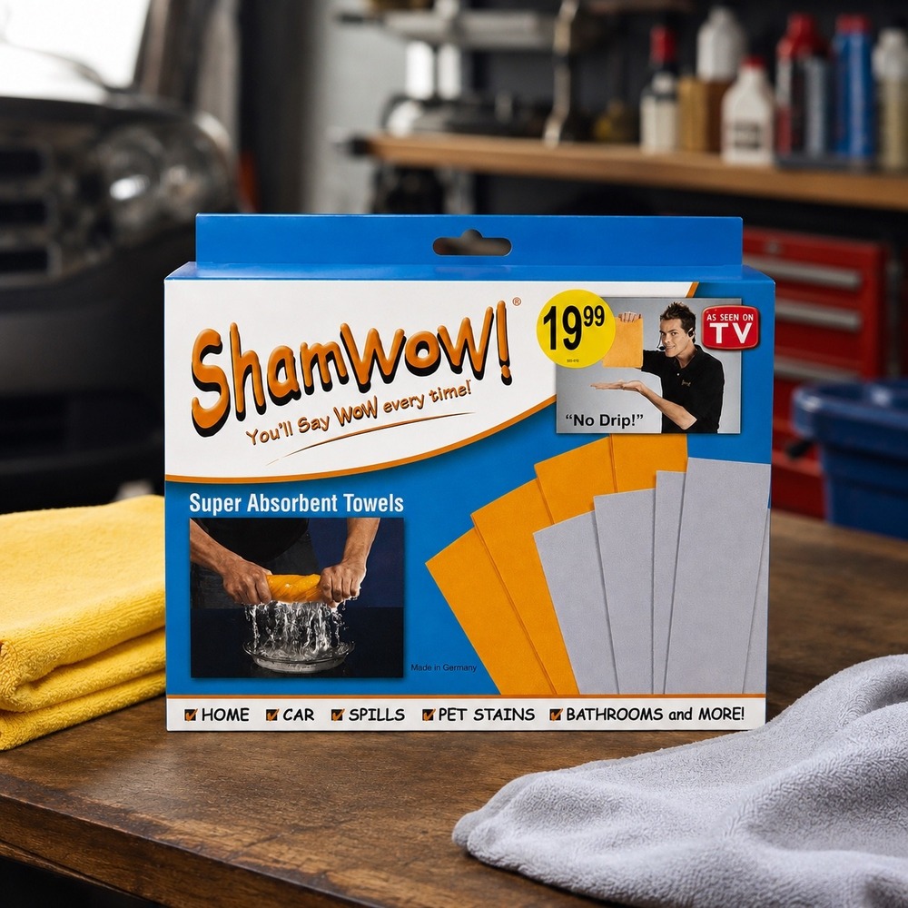ShamWow! As Seen On TV 4 Large 4 Mini 2008 NIB Made In Germany New Old Stock